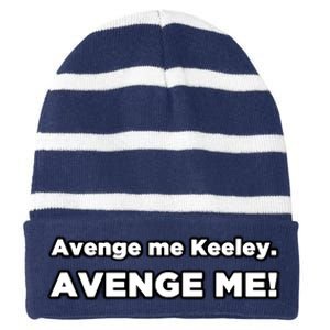 Avenge Me! Avenge Me Keeley Striped Beanie with Solid Band