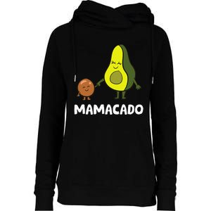 Avocado Mama Avocado Mom Funny Avocado Mamacado Womens Funnel Neck Pullover Hood