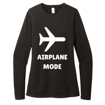 Airplane Mode Womens CVC Long Sleeve Shirt