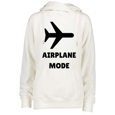 Airplane Mode Womens Funnel Neck Pullover Hood