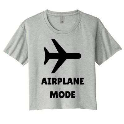 Airplane Mode Women's Crop Top Tee