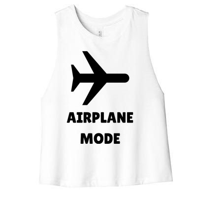 Airplane Mode Women's Racerback Cropped Tank