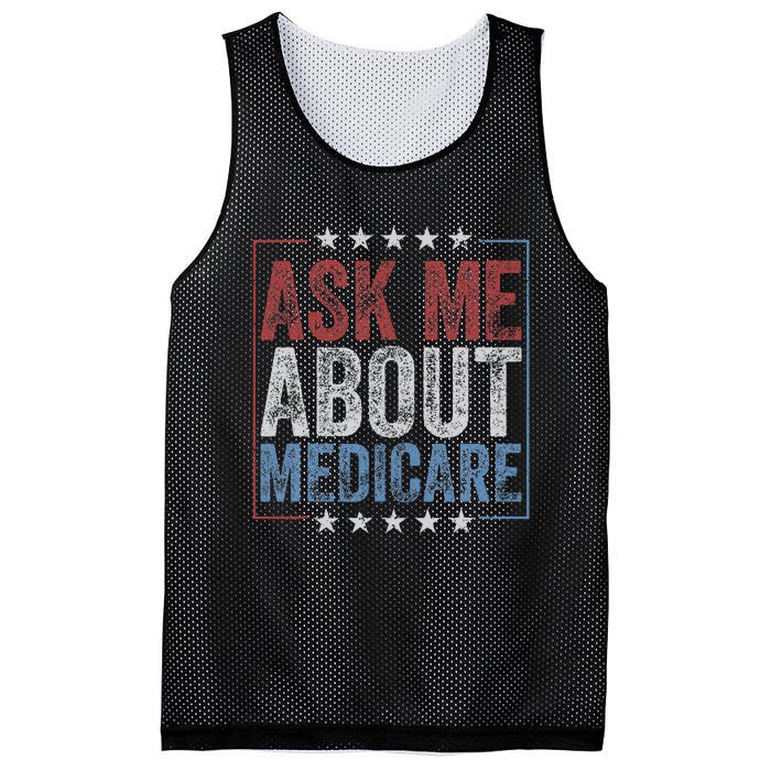 Ask Me About Medicare Mesh Reversible Basketball Jersey Tank