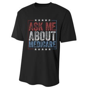 Ask Me About Medicare Performance Sprint T-Shirt