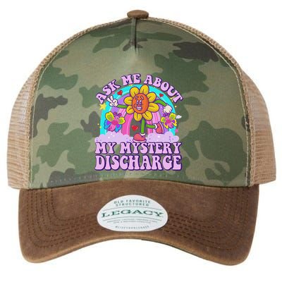 Ask Me About Mystery Discharge Legacy Tie Dye Trucker Hat