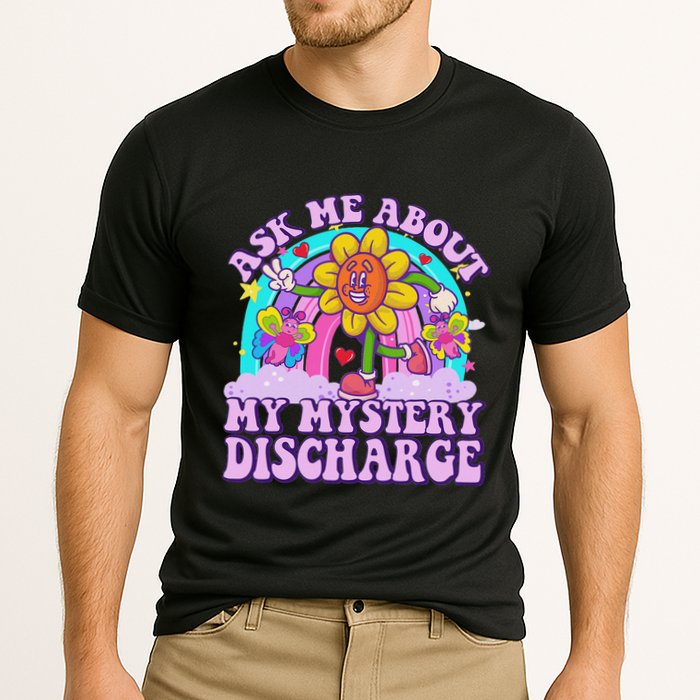 Ask Me About Mystery Discharge Cooling Performance Crew T-Shirt