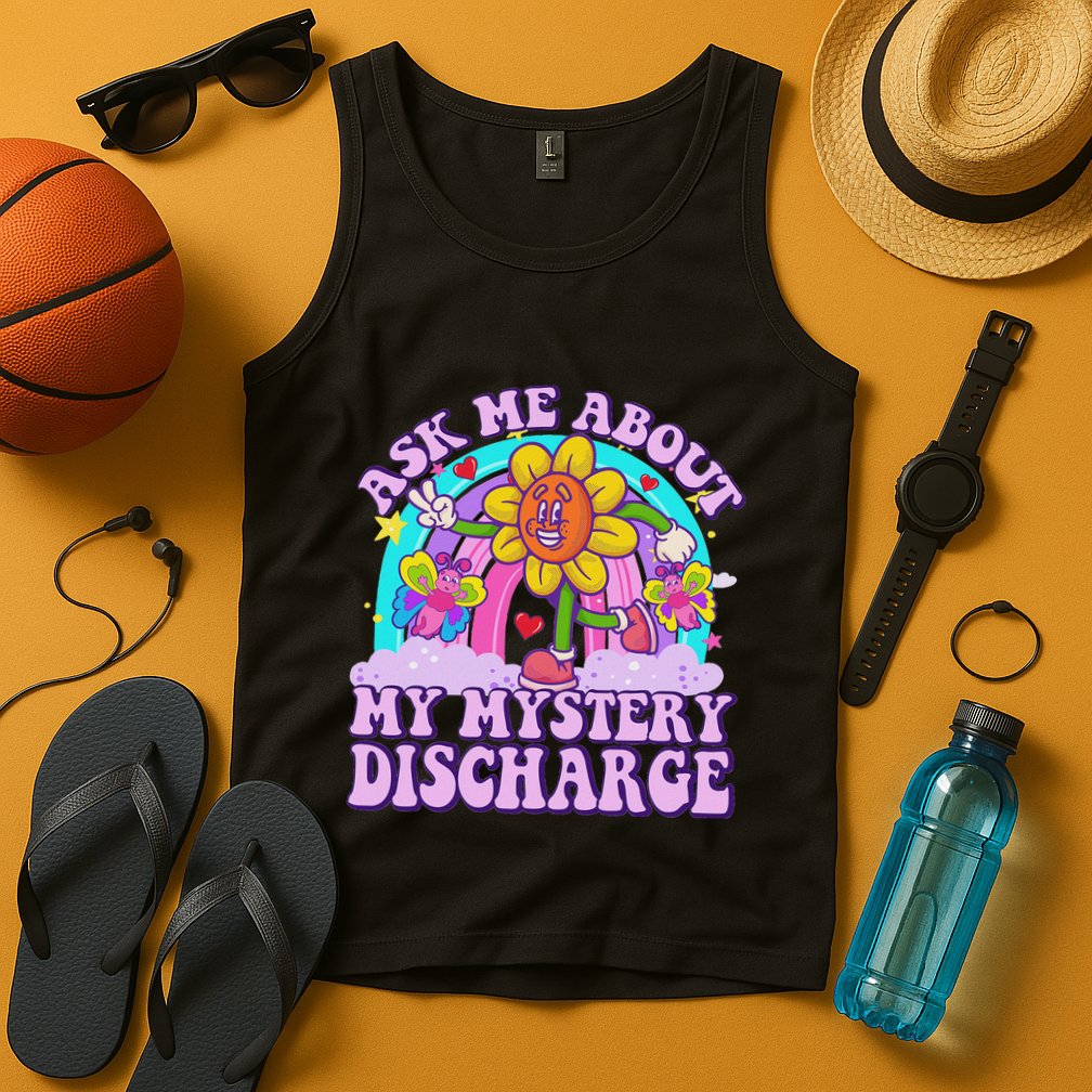 Ask Me About Mystery Discharge Tank Top