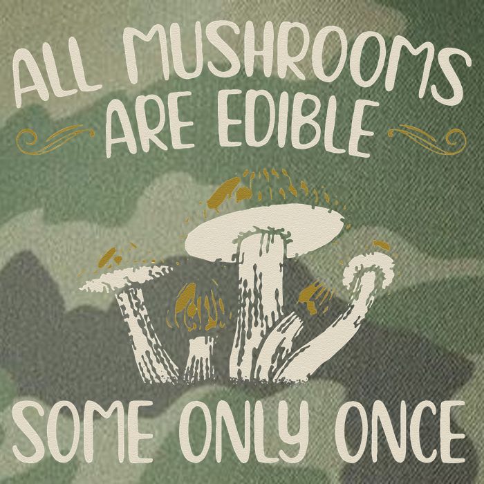 All Mushrooms Are Edible Some Only Once Mushroom Hunting Legacy Tie Dye Trucker Hat
