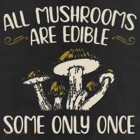 All Mushrooms Are Edible Some Only Once Mushroom Hunting 25L Jumbo Tote