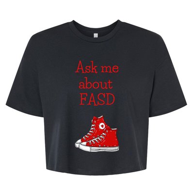 Ask Me About Fasd Bella+Canvas Jersey Crop Tee