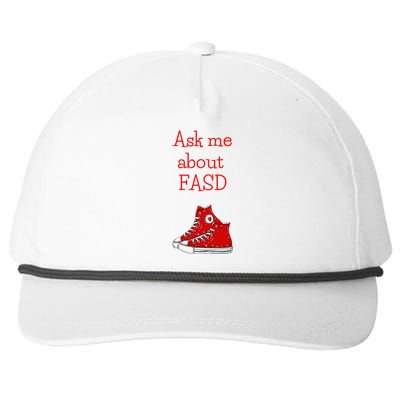 Ask Me About Fasd Snapback Five-Panel Rope Hat