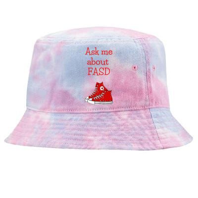 Ask Me About Fasd Tie-Dyed Bucket Hat