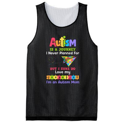 Autism Mom Awareness Autism Is A Journey Puzzle Gift Mesh Reversible Basketball Jersey Tank