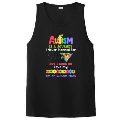 Autism Mom Awareness Autism Is A Journey Puzzle Gift PosiCharge Competitor Tank