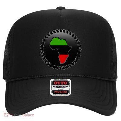 African Medallion High Crown Mesh Back Trucker Hat