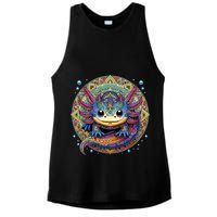Axolotl Maya Aztec Axolot Ladies PosiCharge Tri-Blend Wicking Tank