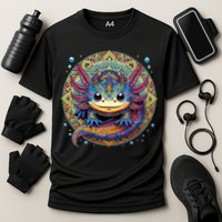 Axolotl Maya Aztec Axolot Cooling Performance Crew T-Shirt