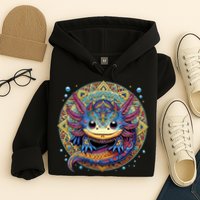 Axolotl Maya Aztec Axolot Hoodie
