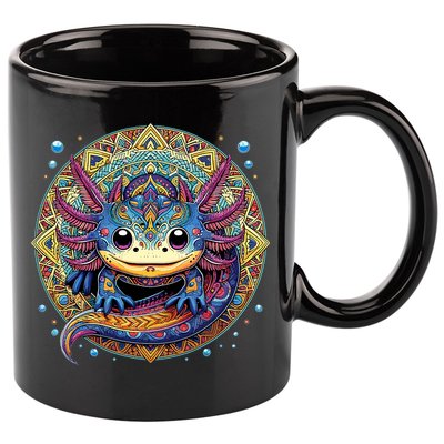Axolotl Maya Aztec Axolot 11oz C Handle Ceramic Mug