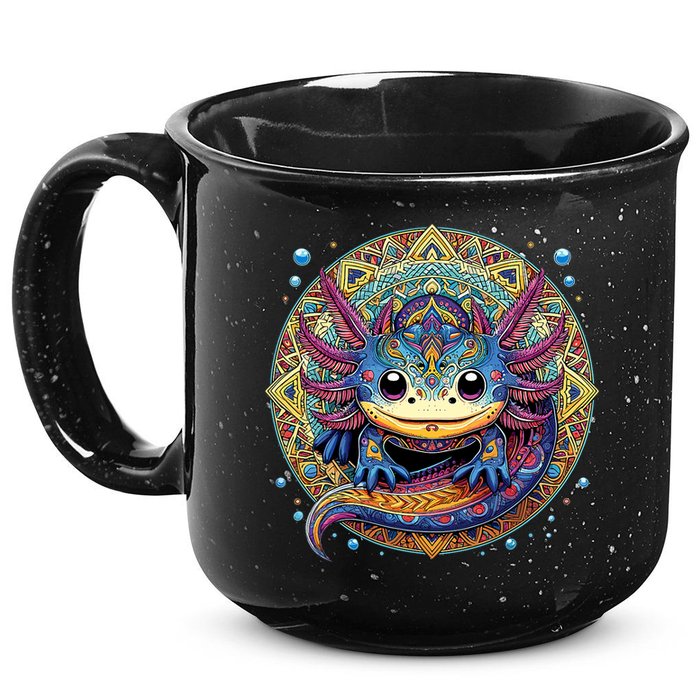 Axolotl Maya Aztec Axolot 15oz Campfire Ceramic Mug