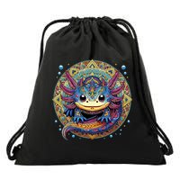 Axolotl Maya Aztec Axolot Drawstring Bag