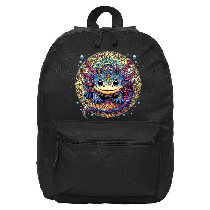 Axolotl Maya Aztec Axolot 16 in Basic Backpack