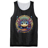 Axolotl Maya Aztec Axolot Mesh Reversible Basketball Jersey Tank