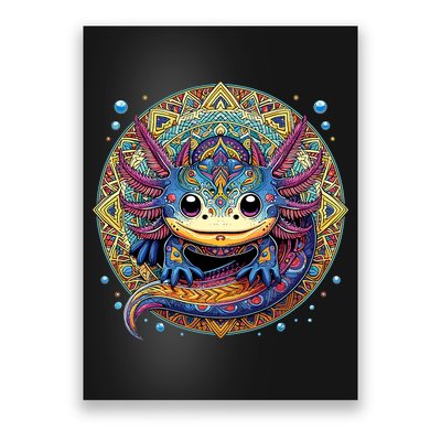 Axolotl Maya Aztec Axolot Poster