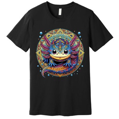 Axolotl Maya Aztec Axolot Premium T-Shirt