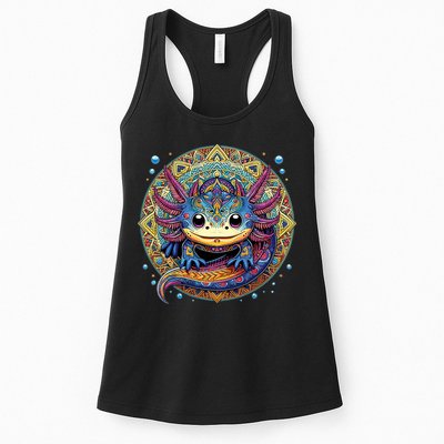 Axolotl Maya Aztec Axolot Womens Tank Top