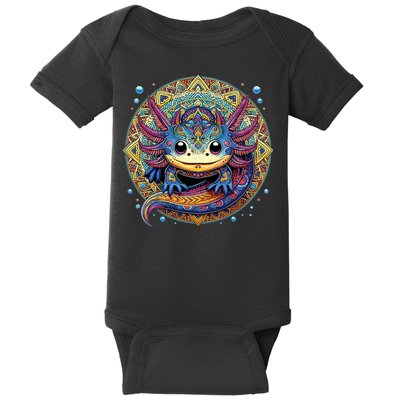 Axolotl Maya Aztec Axolot Baby Bodysuit