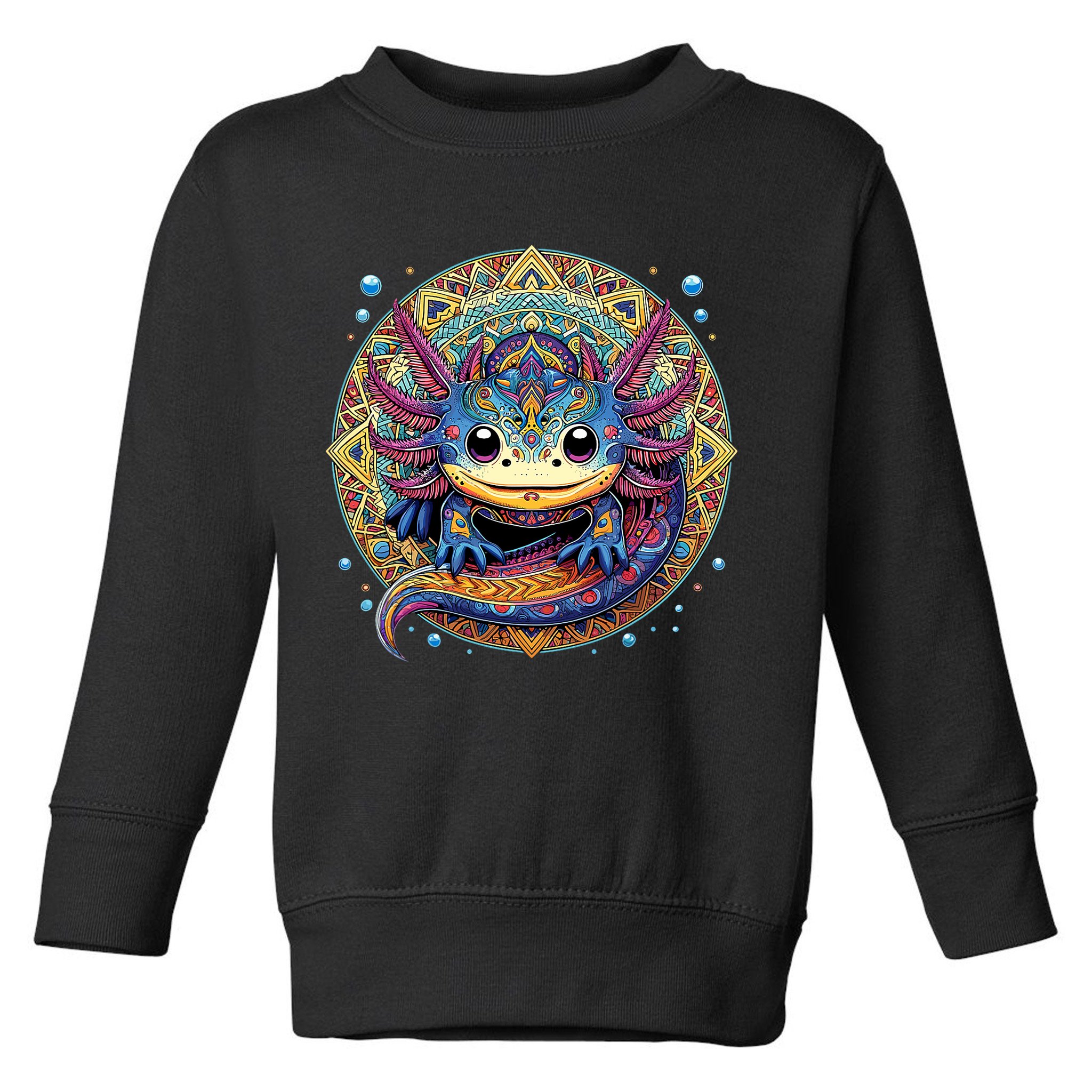Axolotl Maya Aztec Axolot Toddler Sweatshirt