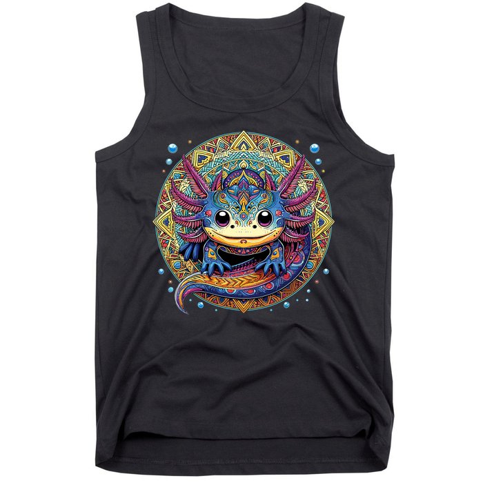 Axolotl Maya Aztec Axolot Tank Top