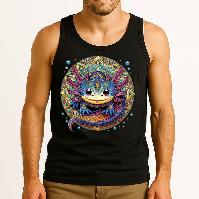 Axolotl Maya Aztec Axolot Tank Top
