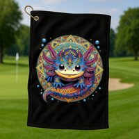 Axolotl Maya Aztec Axolot Golf Towel