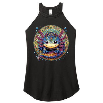 Axolotl Maya Aztec Axolot Women's Perfect Tri Rocker Tank