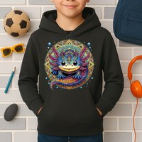 Axolotl Maya Aztec Axolot Kids Hoodie