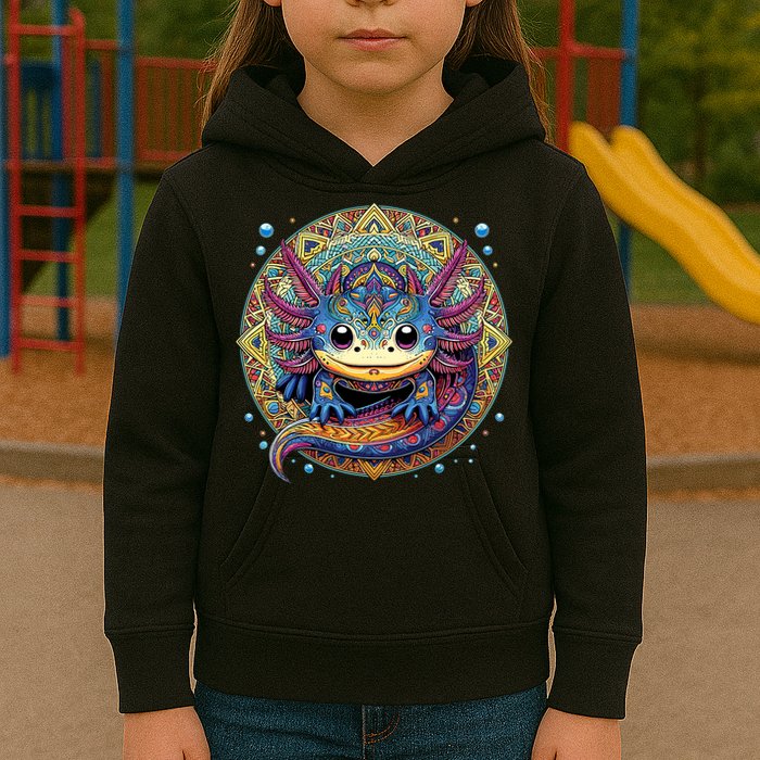 Axolotl Maya Aztec Axolot Kids Hoodie