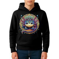 Axolotl Maya Aztec Axolot Kids Hoodie