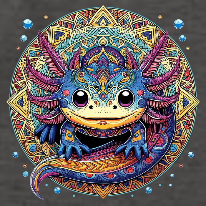 Axolotl Maya Aztec Axolot Vector Backpack