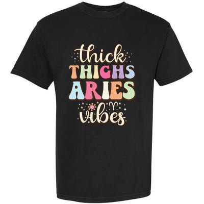 Aries March April birthday Retro astrology Aries Zodiac sign Garment-Dyed Heavyweight T-Shirt