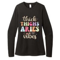 Aries March April birthday Retro astrology Aries Zodiac sign Womens CVC Long Sleeve Shirt