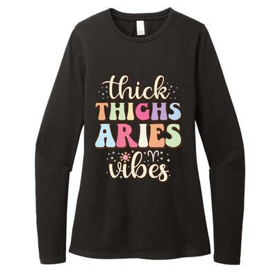 Aries March April birthday Retro astrology Aries Zodiac sign Womens CVC Long Sleeve Shirt