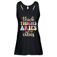 Aries March April birthday Retro astrology Aries Zodiac sign Ladies Essential Flowy Tank