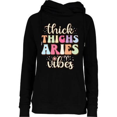 Aries March April birthday Retro astrology Aries Zodiac sign Womens Funnel Neck Pullover Hood