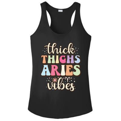 Aries March April birthday Retro astrology Aries Zodiac sign Ladies PosiCharge Competitor Racerback Tank