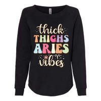 Aries March April birthday Retro astrology Aries Zodiac sign Womens California Wash Sweatshirt