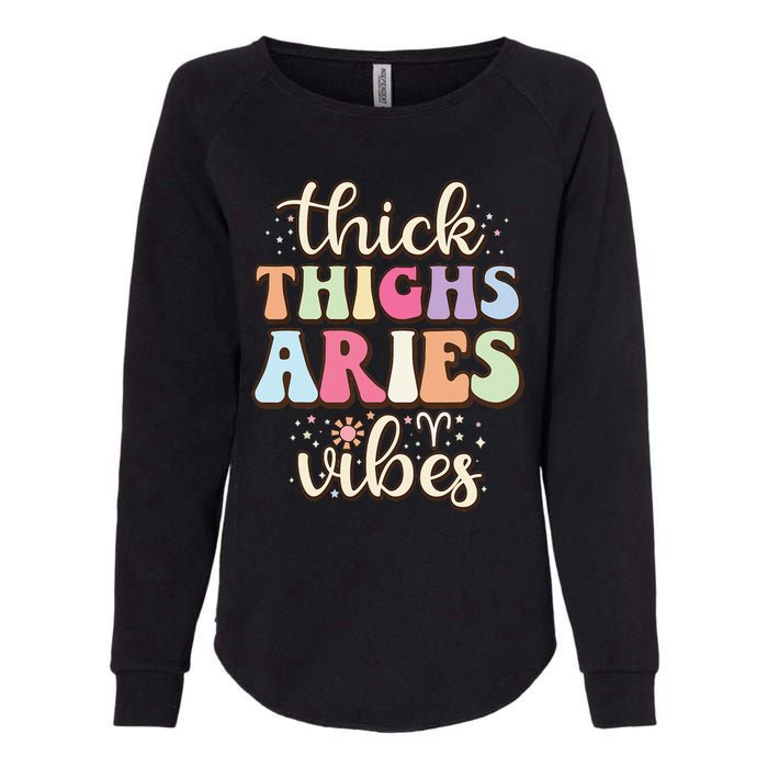 Aries March April birthday Retro astrology Aries Zodiac sign Womens California Wash Sweatshirt