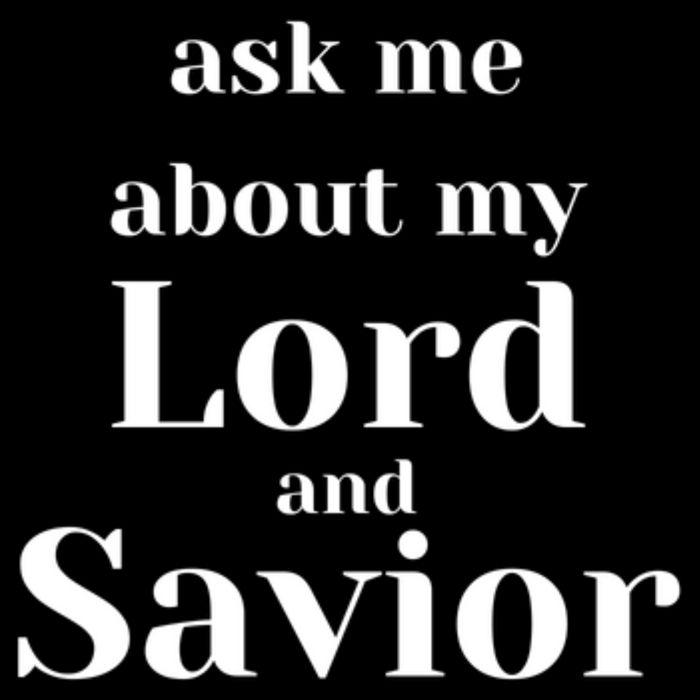 Ask Me About My Lord And Savior 16 in Basic Backpack