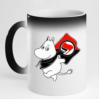 Antifa Moomin 11oz Black Color Changing Mug